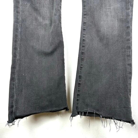 Madewell Preppy Hipster Cutesy Button Fly Flare Leg Cali Demi Boot Crop Jeans 26 - Picture 4 of 11